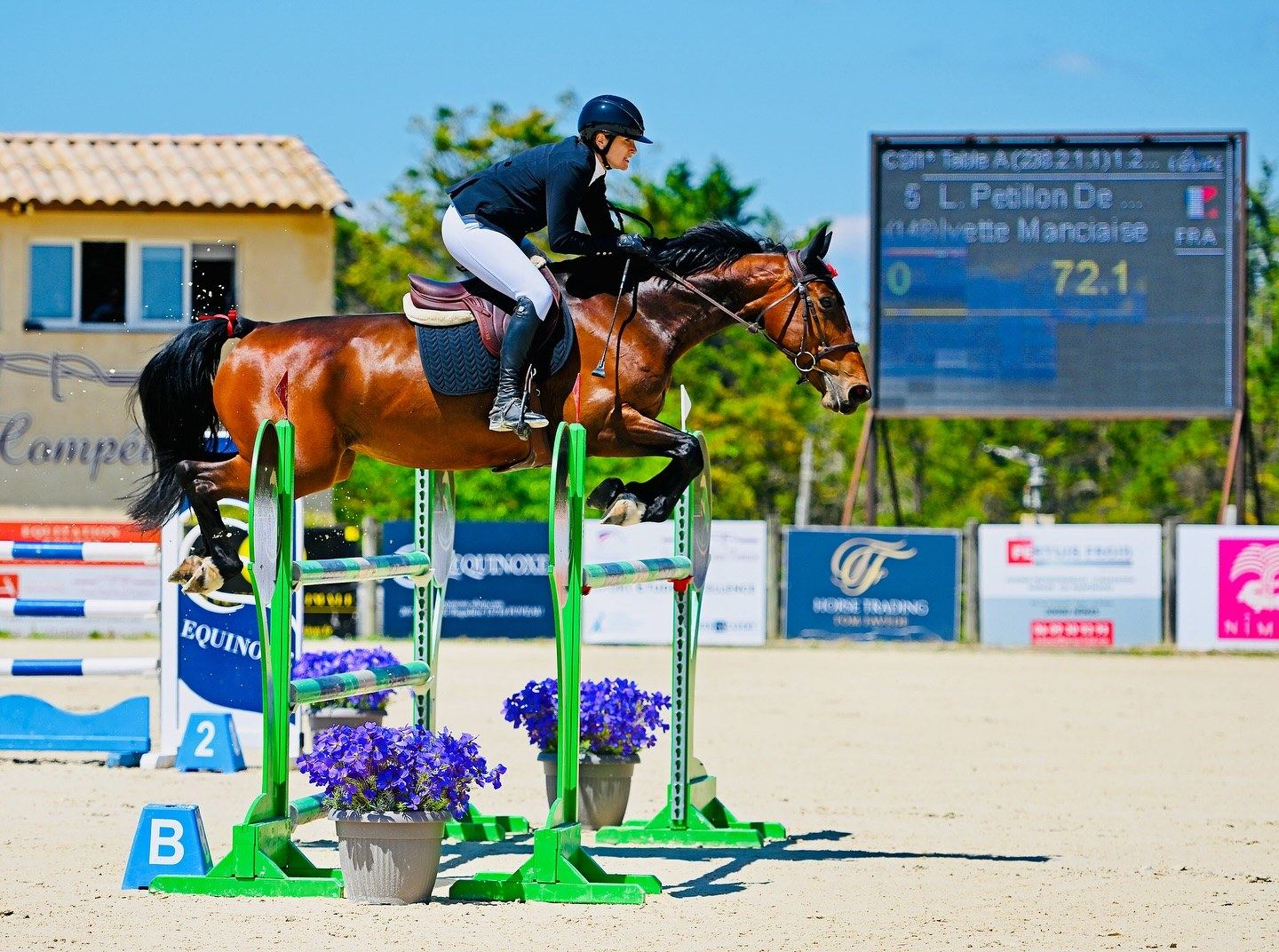 Ivette Manciaise en concours au CSI de Nîmes